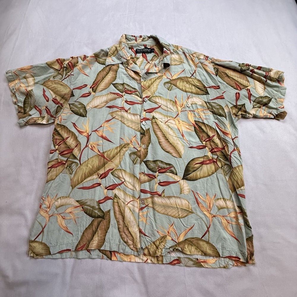 Tori Richard Men's Large‎ Hawaiian Shirt…button Missing